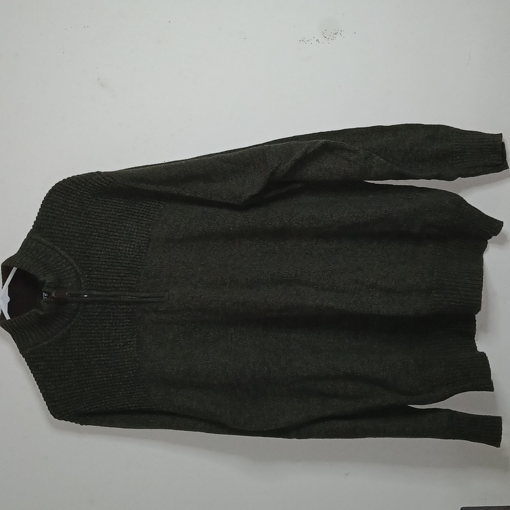 Field Stream Mens‎ 1/4 Zip Pullover Size XL Green Long Sleeve Sweater Jumper